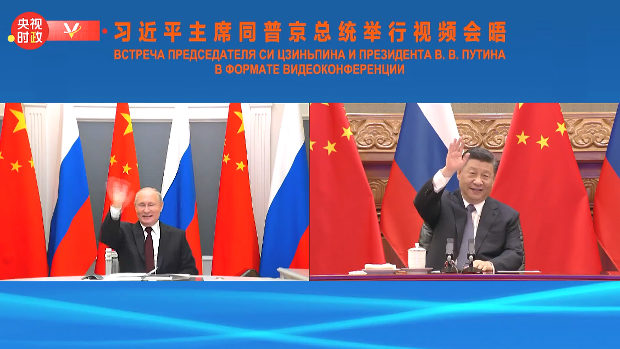 習近平･プーチンがビデオ会談