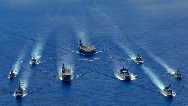 海上自衛隊、南シナ海で日米豪共同訓練開始！「自由で開かれたインド太平洋」