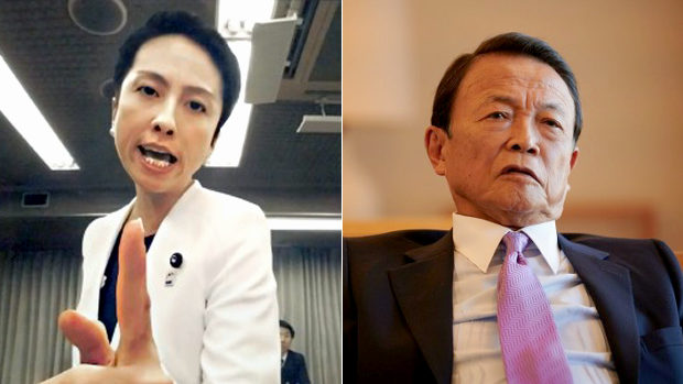 蓮舫議員、麻生副総理