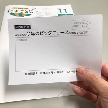 社内報11月号