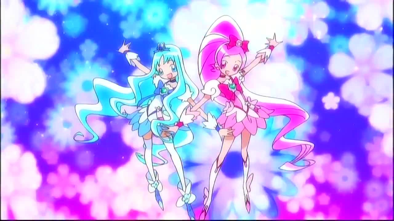 ハートキャッチプリキュア Opの修正箇所を見比べるですー りんごのブログ園