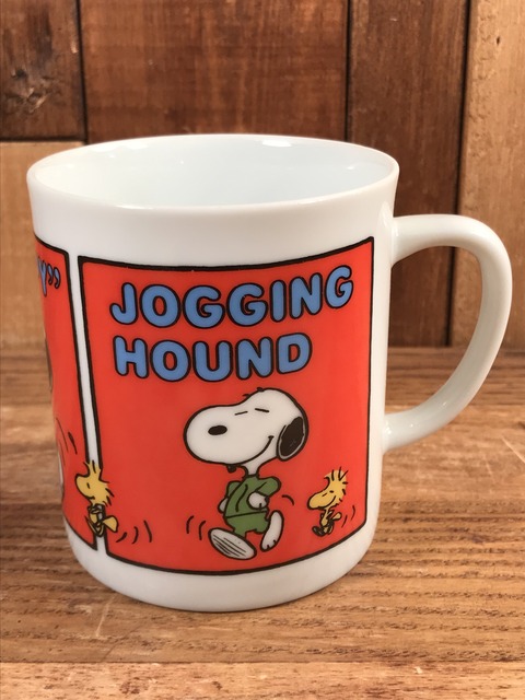 Vintage Peanuts Snoopy “Jogging Hound” Ceramic Mug (1)