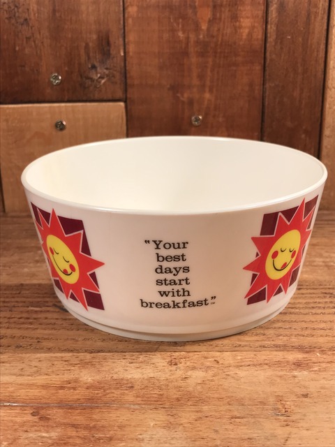 Vintage Kellogg “Raisin Bran Sun” Plastic Cereal Bowl (25)