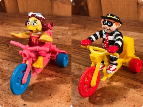 Vintage McDonald's “Hamburglar” Tricycle Happy Meal Toy