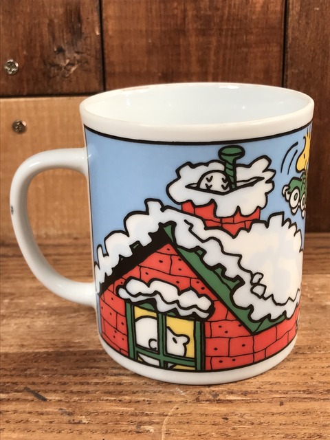 Vintage Peanuts Snoopy “Christmas” Ceramic Mug (4)