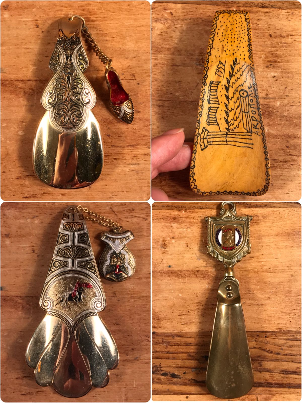 50'sメタルシューホーン、ラビットフットラッキーチャームのキー