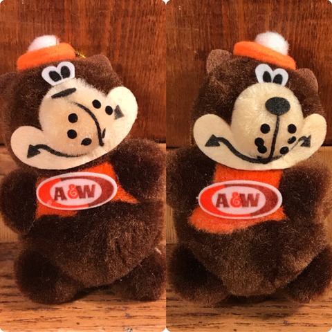 Vintage A&W Rootbeer Bear Ornament Doll
