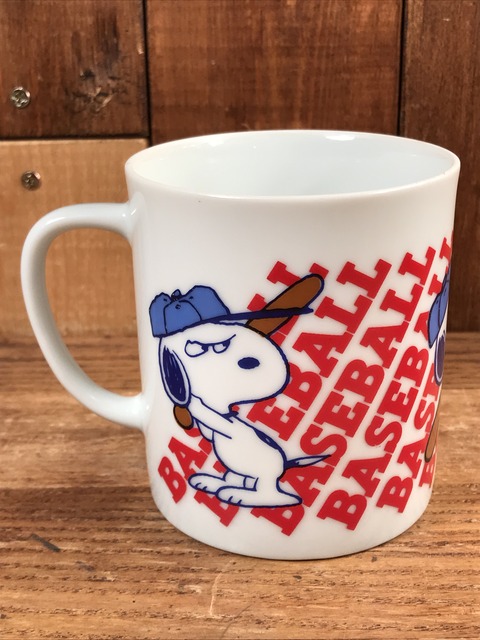 Vintage Peanuts Snoopy “Baseball” Ceramic Mug (4)