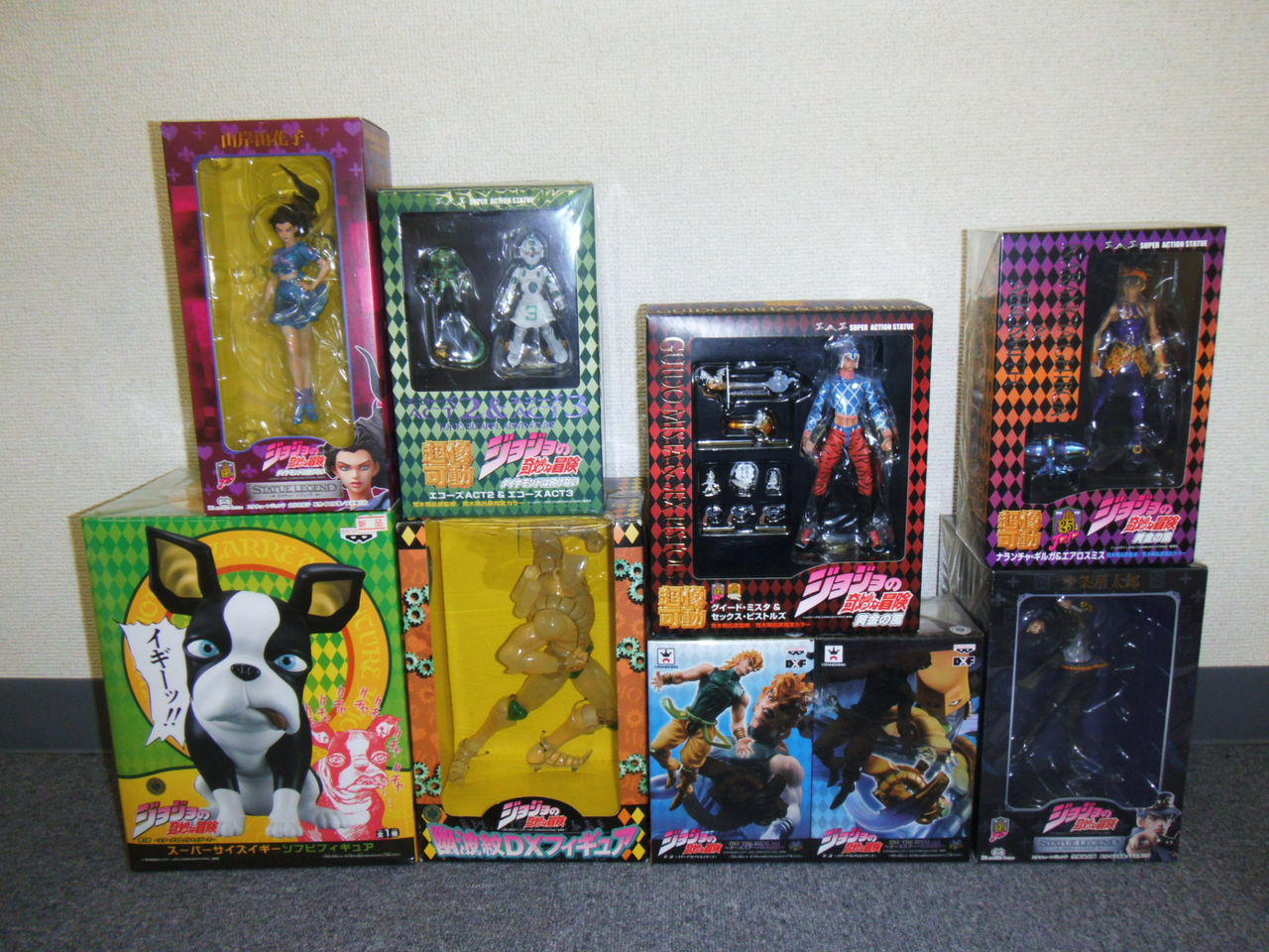 鹿児島県鹿児島市にフィギュアの出張買取にお伺いしました ジョジョ P O P One Piece クローズ フィギュア 出張 買取 売る おもちゃ買取トイズキング スタッフブログ 全国どこでも出張買取