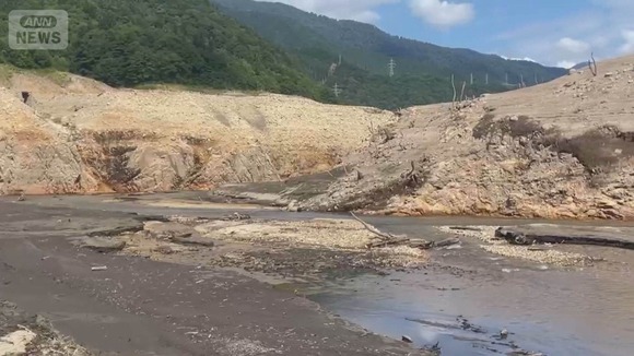 「水の王国」富山　水不足で取水制限　ダムの底見え　下流の地域では32年ぶり