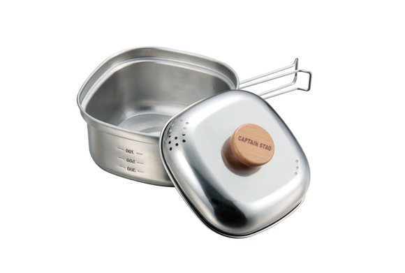 ステンレス角型ラーメンクッカー１．３L UH-4202