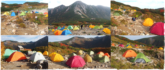 三俣山荘テント場