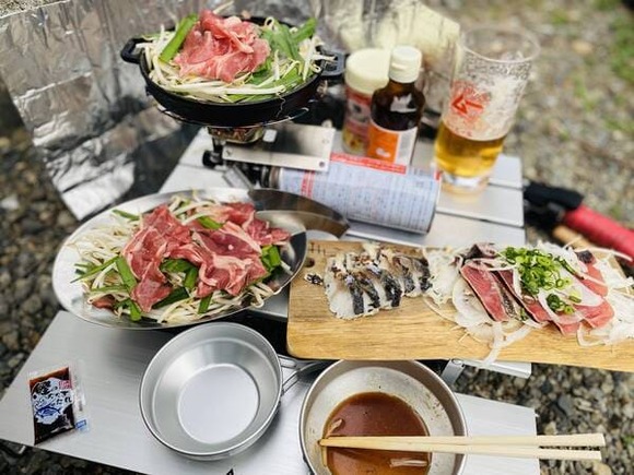 【キャンプ】鳥羽周作レシピの「ワンパン明太子パスタ」を作ってみました