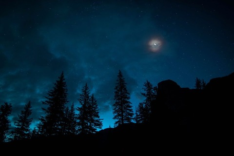 夜の山