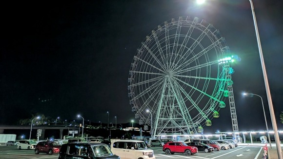 夜の(昼の?)　SA・PAでコーヒー