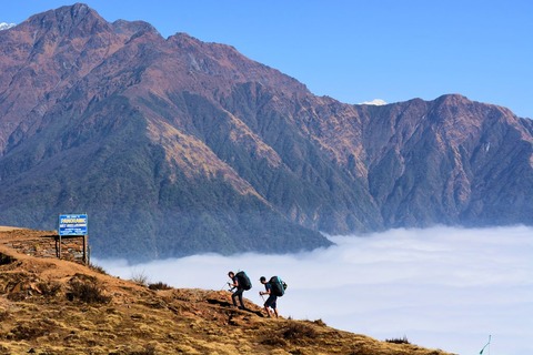 登山者二人
