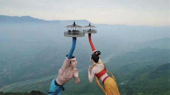 【動画】中国の｢飛天之吻(空中のキス)｣、何度見ても怖すぎておしっこちびってしまう
