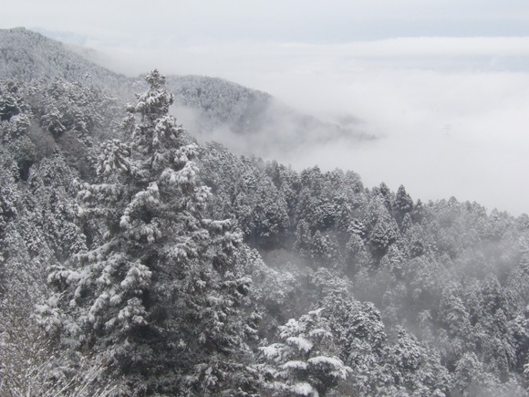 【画像】比叡山、雪積もる