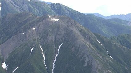 南アルプスで死者相次ぐ…登山者とみられる62歳男性と56歳男性の2人