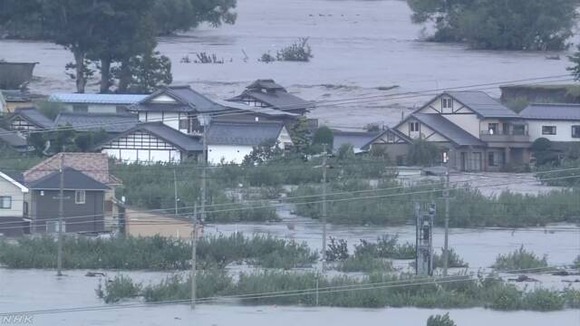 千曲川決壊