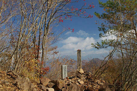 深田久弥終焉の地の茅ヶ岳。