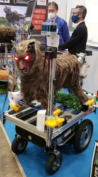 【害獣対策】「モンスターウルフ」四輪台車で自走可能に！