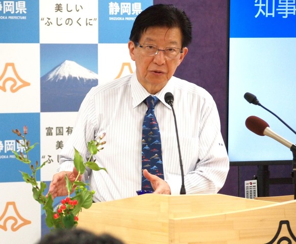 川勝知事｢リニア着工には山を愛する人たちの納得がいる｣