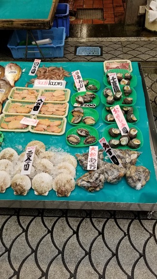 漁港の魚売り場