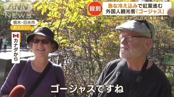 【ゴージャス】日光の紅葉に外国人観光客が殺到！駐車場で車中泊やキャンプも…そば店「8月中ずっといた人も」