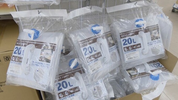 【防災グッズ】名古屋のホームセンターは1週間で月平均の30倍の売り上げに！ウォーターキャリー、ドライシャンプーシートなど