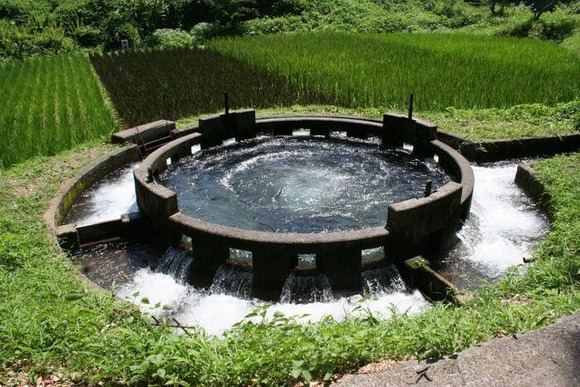 円筒分水