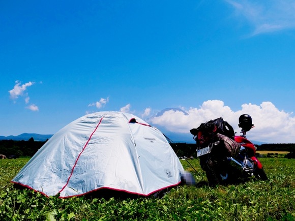 ビッグスクーターでのキャンパー見るけど良さそうよね