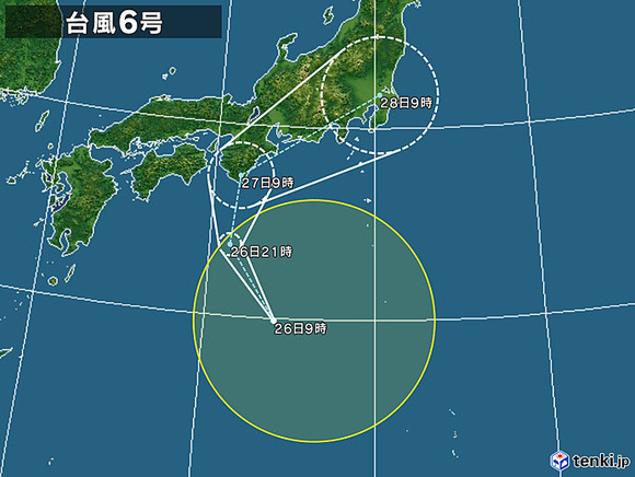 台風進路