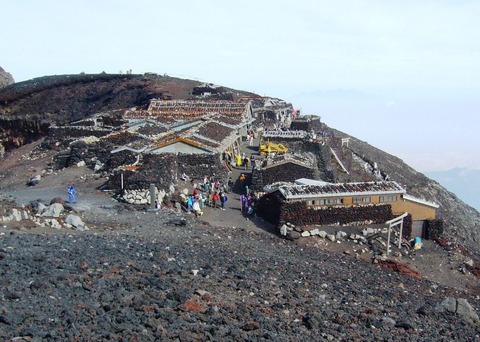 吉田ルート・須走ルート上の山小屋群