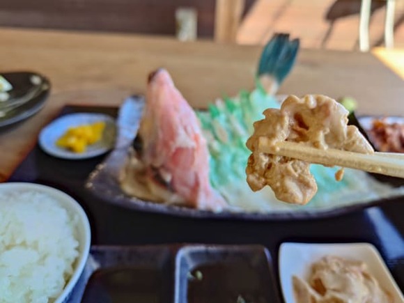 【画像】ハギの刺身定食を食べてきた（しまなみ海道）