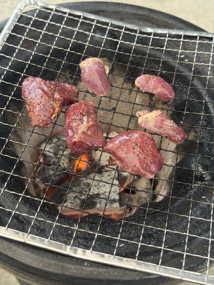 1人BBQ楽しい