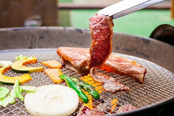 バーベキューの野菜にかぼちゃっているかよ？