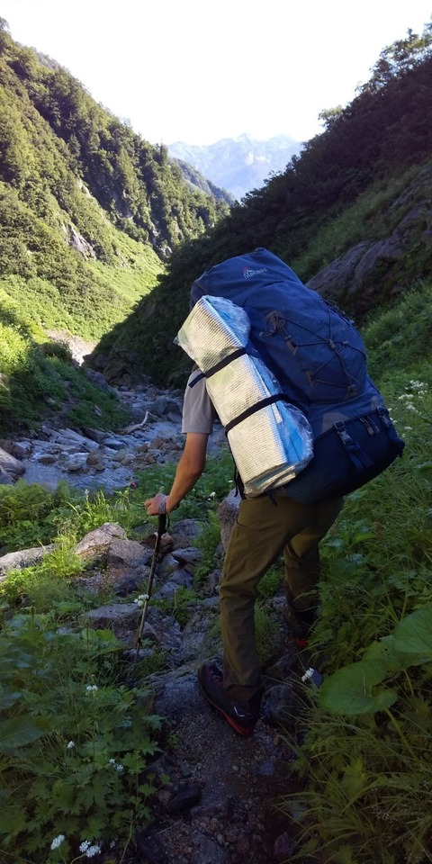 裏劔②池ノ平小屋~阿曽原温泉_190828_0026