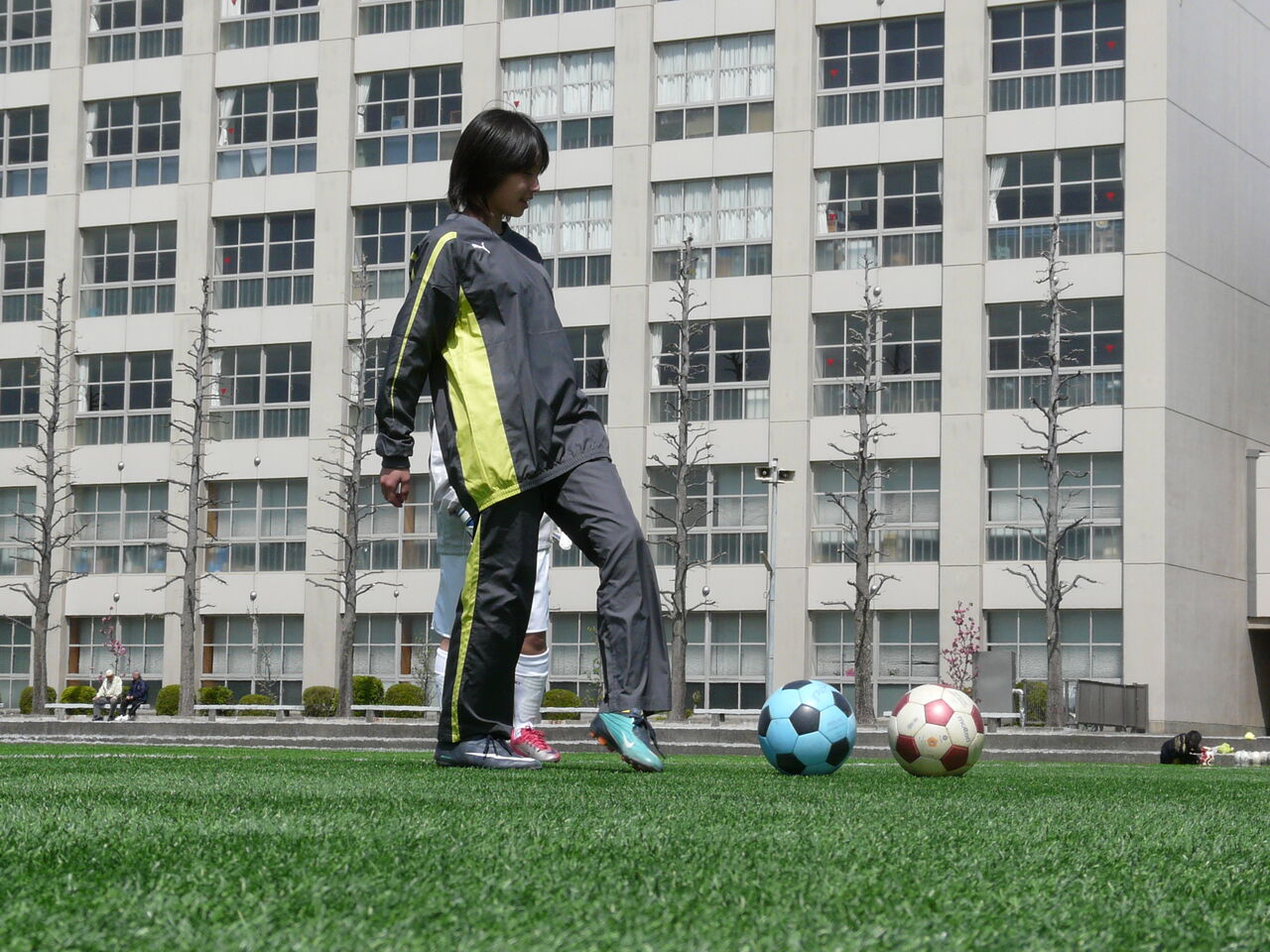 PUMA トレーニングジャケット グレー/ライム PUMA トレーニングジャケット グレー/ライム PUMA トレーニング