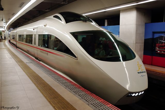 小田急電鉄 ラグビーオーストラリア代表 ワラビーズ を応援 特急ロマンスカー Vseを装飾した ワラビーズ号 が運転を開始 Starthome