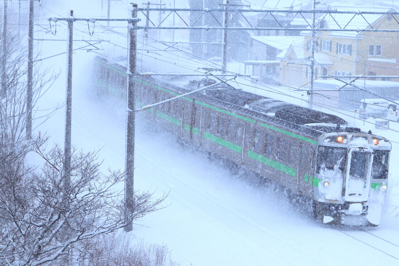 極寒の北海道で雪景色の函館本線を撮る 快特京王稲田堤の日々の日記 極寒の北海道で雪景色の函館本線を撮る 快特京王稲田堤の日々の日記