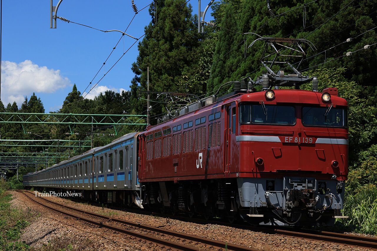 みっちゃんE231系 2023/8/22運転 E231系800番台ミツK1編成秋田出場配給 : TrainPhotoNews