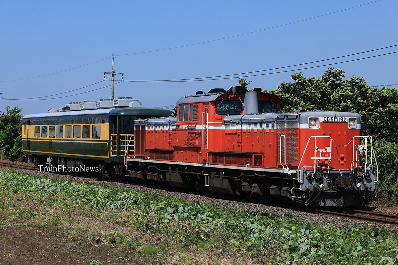 2025/6/25～27運転 サロンカーなにわスロフ14-704後藤配給