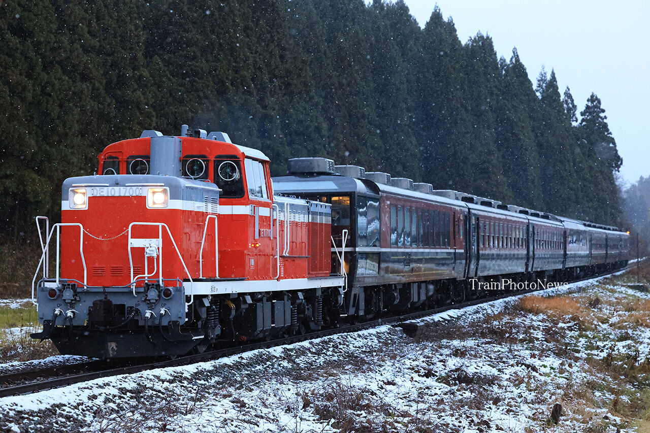 2024/12/8運転 DE10-1700代走SLばんえつ物語 : TrainPhotoNews
