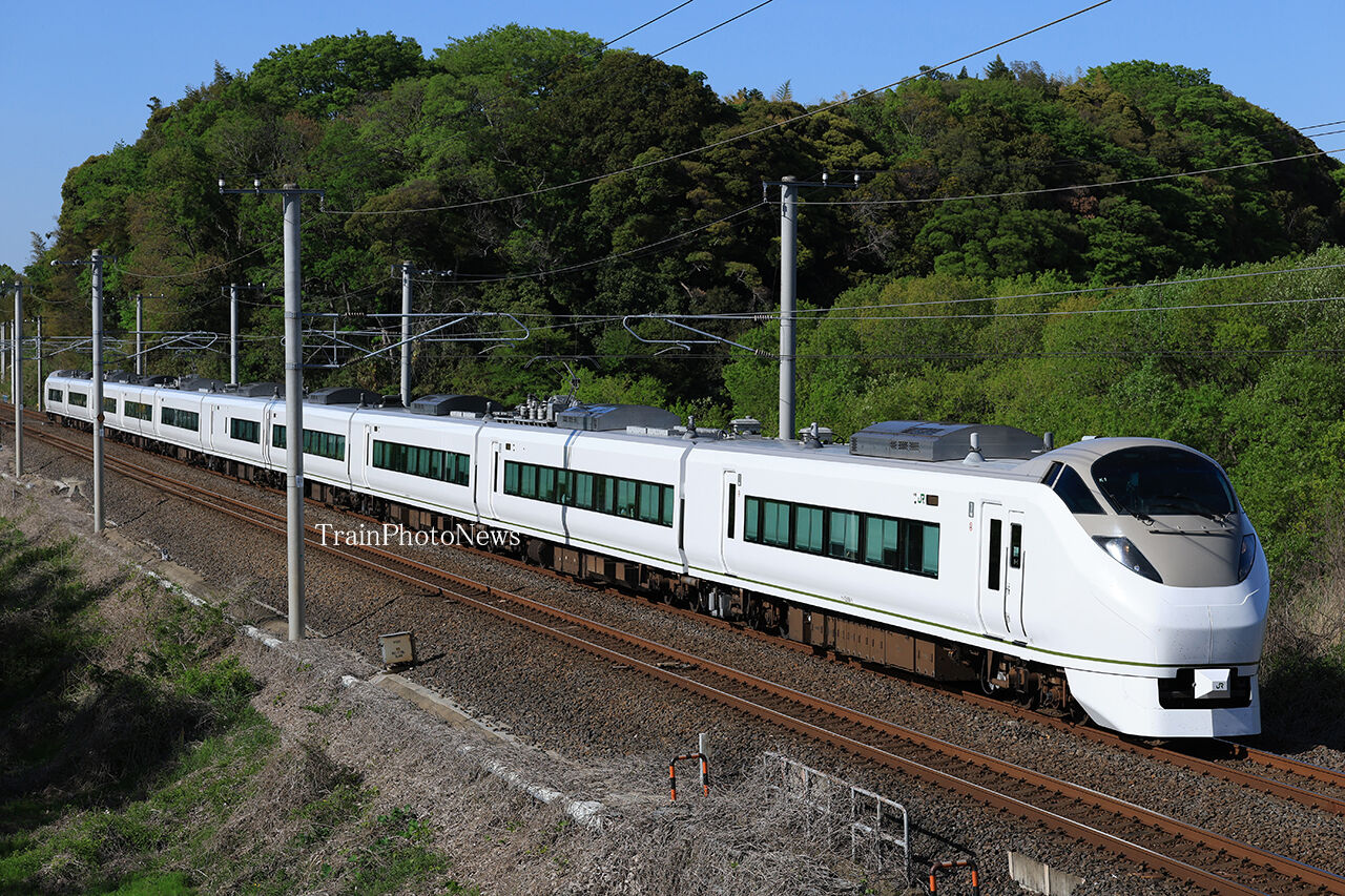 2026/4/21運転 E657系特急ときわ72号（651系オマージュカラー
