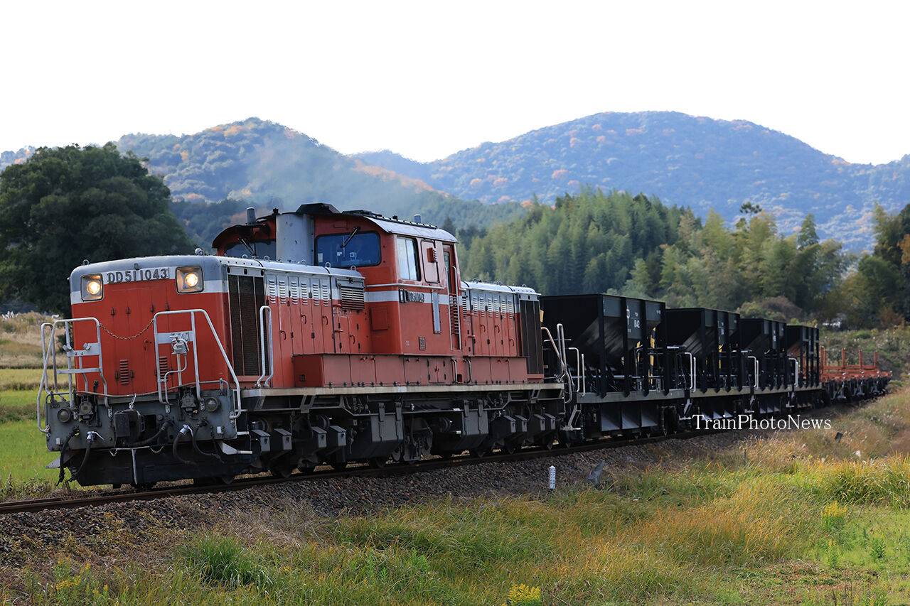 2024/12/7運転 DD51-1043牽引ホキチキ試運転 : TrainPhotoNews