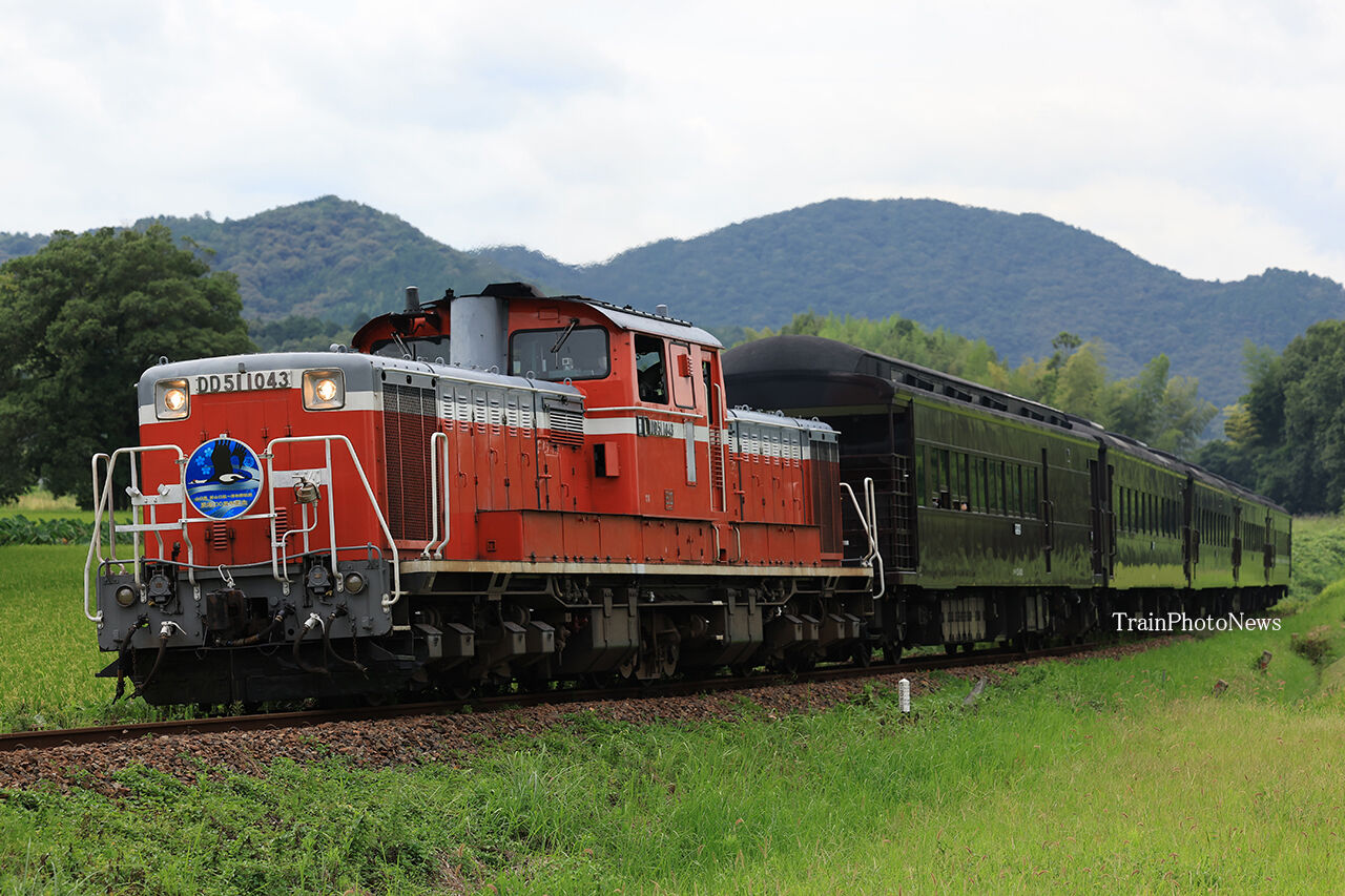 2022/8/12運転 DD51-1043牽引DLやまぐち号 : TrainPhotoNews