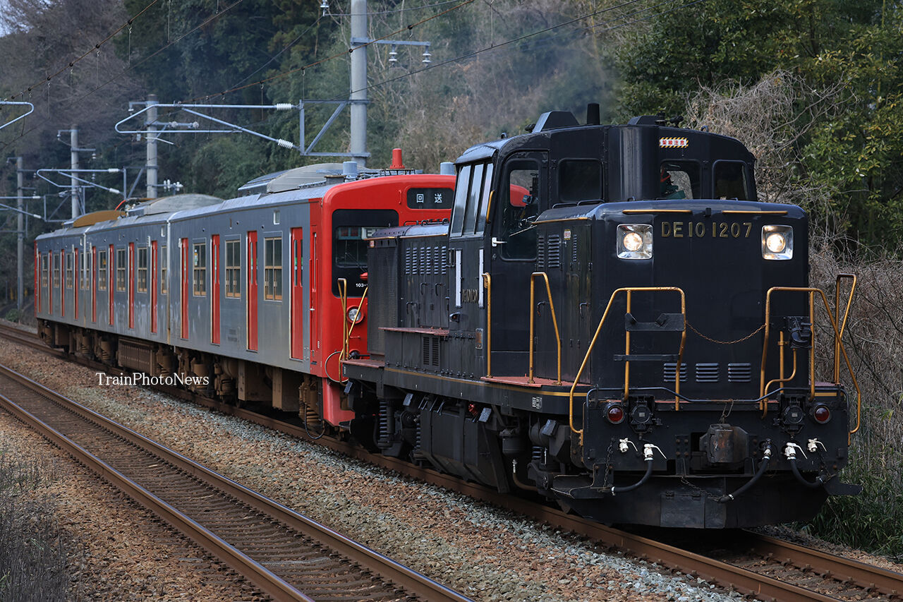 2024/3/14運転 103系竹下出場返却試運転 : TrainPhotoNews