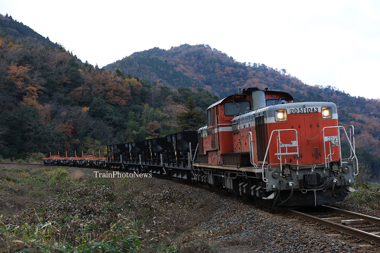 2024/12/7運転 DD51-1043牽引ホキチキ試運転 : TrainPhotoNews
