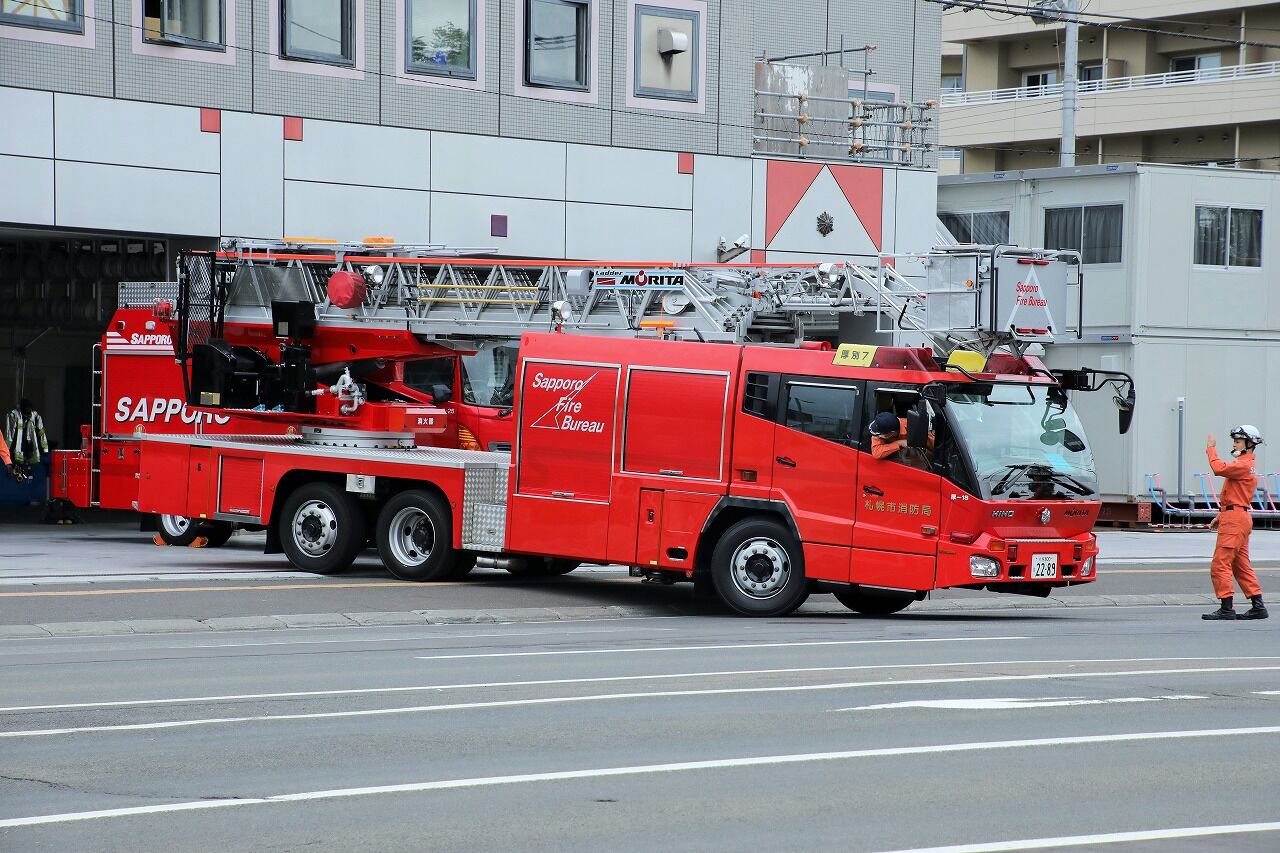 札幌市消防局 はしご車 厚別7 エヌティーさんの検修庫 Trans55 札幌市消防局 はしご車 厚別7 エヌティーさんの検修庫 Trans55